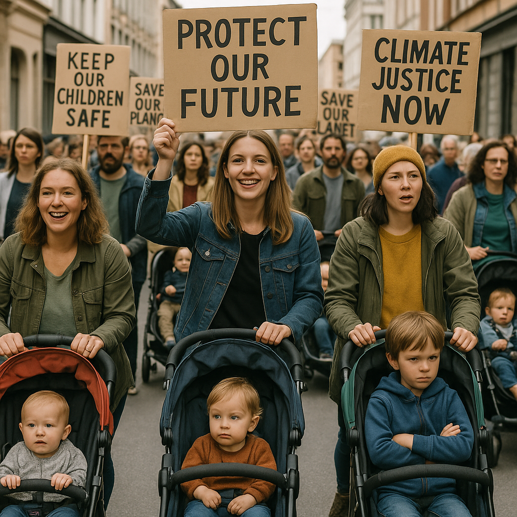 Kinderwagen-Demonstrationen auf unseren Straßen