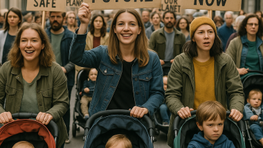 Kinderwagen-Demonstrationen auf unseren Straßen